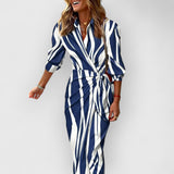Cecelia | Kreatives Trendkleid – Marineblau