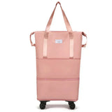 OrdnungMeister™ Stressfreies Reisen und Packen – Rosa mit Rädern