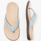 Zarethia – Stylische Flip-Flop-Sandalen – Hellblau