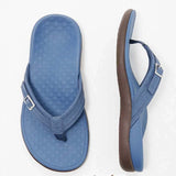 Zarethia – Stylische Flip-Flop-Sandalen – Marineblau