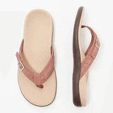 Zarethia – Stylische Flip-Flop-Sandalen – Khaki