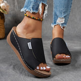 OrthoStride™ – Komfortable Damen Sandalen mit Orthopädischer Unterstützung – Schwarz