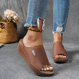 OrthoStride™ – Komfortable Damen Sandalen mit Orthopädischer Unterstützung – Braun