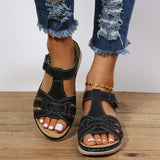 HalluxEase™ – Orthopädische Sandalen zur Ballenzehenkorrektur für Damen – Schwarz