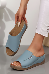 Orthopädische Keilsandale Zum Hineinschlüpfen - Lindsay – Himmelblau