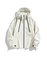 Unisex Jacke | Geschlossene Regenausführung mit Kapuze – Khaki