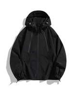 Unisex Outdoor Jacke | Wasserdichte RainShield Ausführung – Schwarz