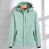 Regenjacke Damen Elegant | Wasserdicht & Alltagstauglich – Mintgrün