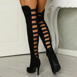 Overknee-Stiefel Mit Hohem Absatz - Lynn – Schwarz