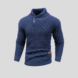 Herren-Pullover mit strukturdesign | Wintertauglich – Blau