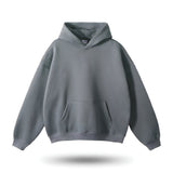 Oversized Kapuzenpullover mit Kängurutasche – Dunkelgrau