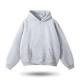 Oversized Kapuzenpullover mit Kängurutasche – Grau