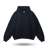 Oversized Kapuzenpullover mit Kängurutasche – Schwarz