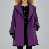 Oversized Mantel Mit Weitem Revers - Lillian – Lila