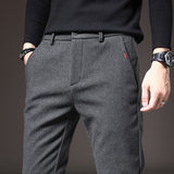 Adrien | Slim-Fit Hose – Dunkelgrau