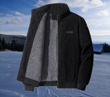 Poul™ - Retro-Cord-Sherpa-Jacke – Schwarz