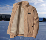 Poul™ - Retro-Cord-Sherpa-Jacke – Beige