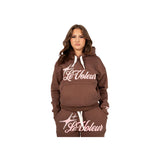 LT2 Unisex Hoodie und Jogginghosen Set – Braun