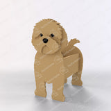 Cavapoo Planter Pot – Gold