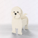 Cavapoo Planter Pot – Milch Weiß