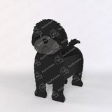 Cavapoo Planter Pot – Schwarz