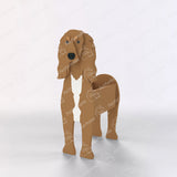Saluki Dog Flower Pot – Braun