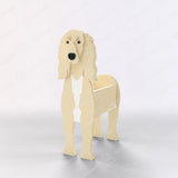 Saluki Dog Flower Pot – Milch Weiß