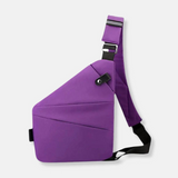 Unisex Schlank Anti-Diebstahl Umhängetasche | Klein – Lila