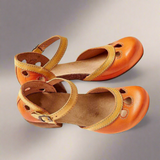 Bequeme Elegante Blockabsatz Sandalen Damen Sommerschuhe – Gelb