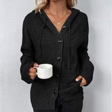 CARA – Luxuriöse Strickjacke für Damen – Schwarz
