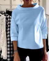 Sofia - Damen Elegantes Oberteil – Blau