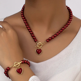 Maple - Perlen Set Liebe – Rot