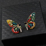 Schmetterlingsohrringe Limited Edition mit Zirkonia-Inlay – Grün