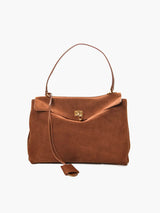 Elegante Wildledertasche – Braun