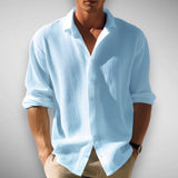 Edward | Premium Sommerhemd – Himmelblau