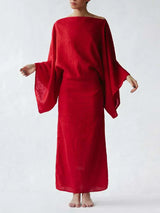 Rochelle - Kimono Stil Kleid – Rot