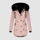 Karolina - Winterjacke Damen Wasserdicht – Rosa