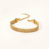 Imara Goldketten-Armband – Gelbgold