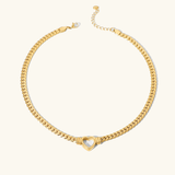 Vali Herz-Kropfband – Gelbgold
