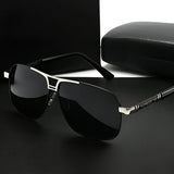 ShadeCraft – Polarisierte Sonnenbrille im Retro Stil – Silber