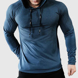 Kapuzenjacken für outdoor-training und sportlichen style – Blau