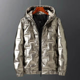 David | Praktische Jacke mit Kapuze – Gold