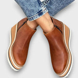 Alvaya – Alltagstaugliche Keilstiefeletten mit Stil – Dunkelbraun