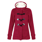 Samantha - jacke mit kapuze – Weinrot