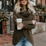 LAURENE | Elegant gestrickter Pullover – Armeegrün