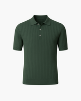 Donte - Kurzärmeliges Gestricktes Polo Hemd – Grün