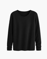 Beltran – Elegantes Langarm Strick Hemd – Schwarz