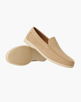 Arthur - Leder Wildleder Loafer – Hellbraun
