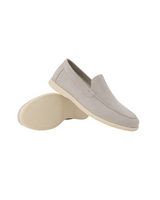 Arthur - Leder Wildleder Loafer – Grau