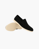 Arthur - Leder Wildleder Loafer – Schwarz